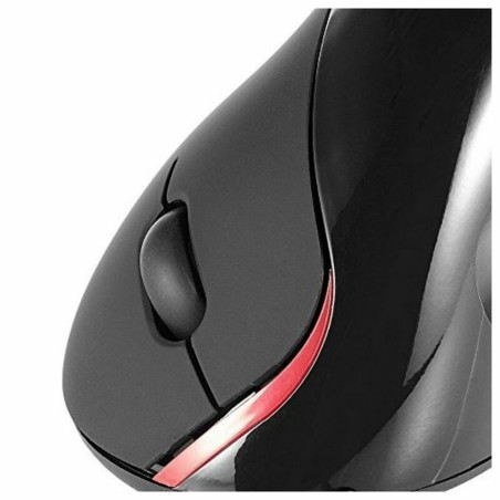 Mouse Ergonomico Ottico Ewent EW3156 1000 dpi USB Nero Nero/Rosso Rosso/Nero