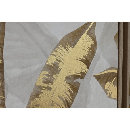 Set di 3 quadri Home ESPRIT Palme Tropicale 180 x 4 x 120 cm (3 Pezzi)
