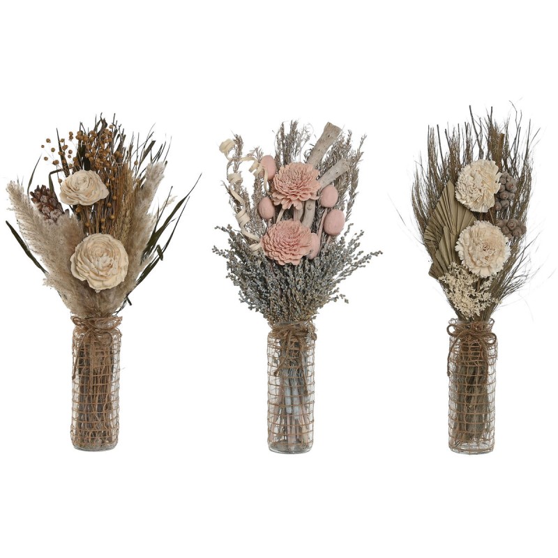 Mazzo Home ESPRIT Multicolore Naturale Cristallo Fiore secco 20 x 10 x 50 cm (3 Unità) Mazzo Home ESPRIT Multicolore Naturale Cristallo Fiore secco 20 x 10 x 50 cm (3 Unità)