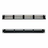 Patch Panel 24 Porte UTP Categoria 6 NANOCABLE 10.21.3124 19" RJ45 Nero