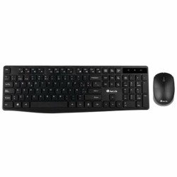 Tastiera e Mouse Wireless NGS NGSWIRELESSSETALLUREKIT Nero