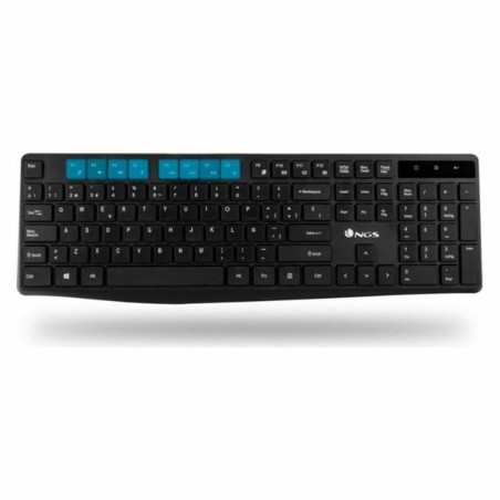 Tastiera e Mouse Wireless NGS NGSWIRELESSSETALLUREKIT Nero