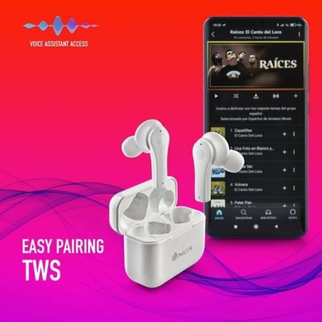 Auricolari Bluetooth NGS ARTICABLOOMWHITE Bianco Nero