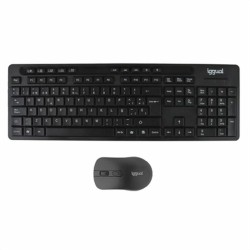 Tastiera e Mouse iggual WMK-BUSINESS2 Nero Qwerty in Spagnolo