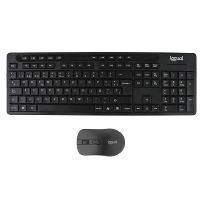 Tastiera e Mouse iggual WMK-BUSINESS2 Nero Qwerty in Spagnolo