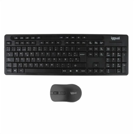Tastiera e Mouse iggual WMK-BUSINESS2 Nero Qwerty in Spagnolo