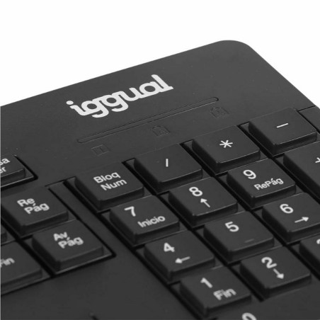Tastiera e Mouse iggual WMK-BUSINESS2 Nero Qwerty in Spagnolo