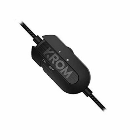 Auricolari con Microfono Gaming Krom NXKROMKDE Nero Nero/Arancione