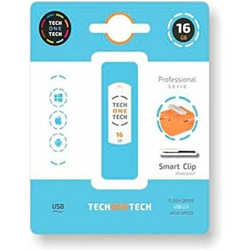 Memoria USB Tech One Tech Pro Smart Clip 16 GB Memoria USB Tech One Tech Pro Smart Clip 16 GB