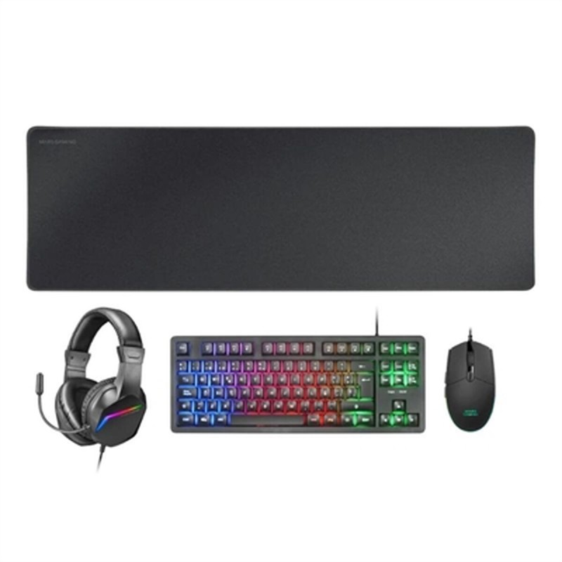 Tastiera e Mouse Mars Gaming MCPRGB3ES Nero Tastiera e Mouse Mars Gaming MCPRGB3ES Nero