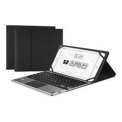 Custodia per Tablet e Tastiera Subblim SUB-KT2-BTP001 Nero Qwerty in Spagnolo