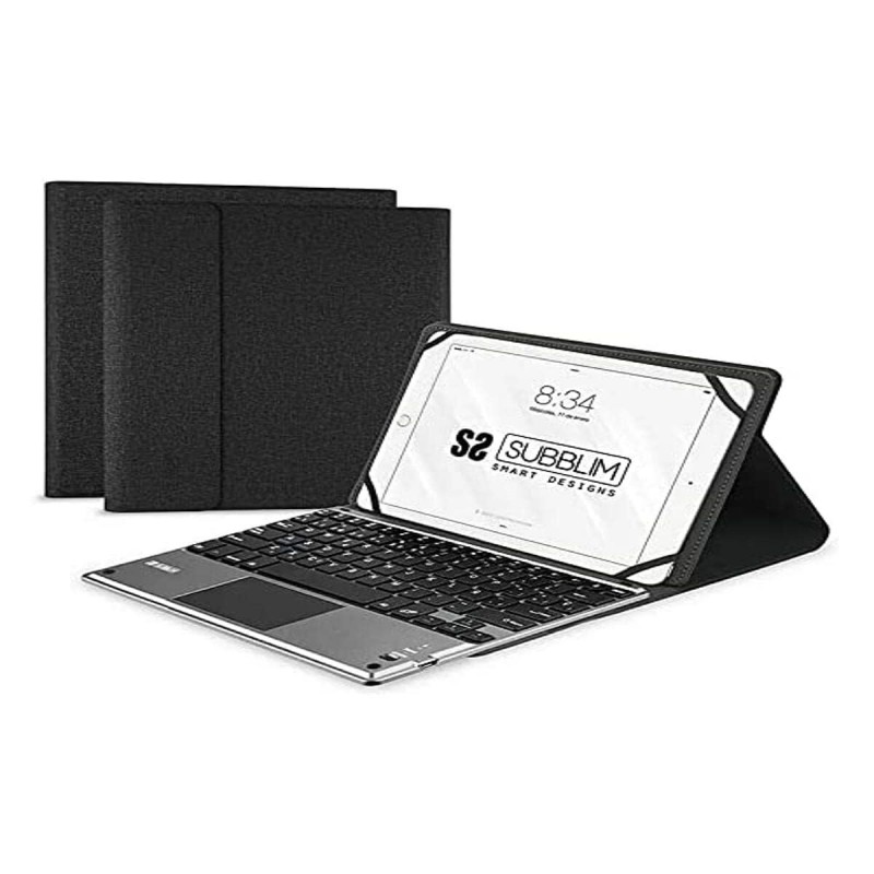 Custodia per Tablet e Tastiera Subblim SUB-KT2-BTP001 Nero Qwerty in Spagnolo
