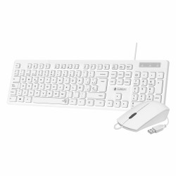 Tastiera e Mouse Subblim Business Slim Bianco Spagnolo