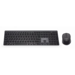 Tastiera GEMBIRD KBS-ECLIPSE-M500-ES Nero Qwerty in Spagnolo