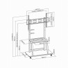 Supporto GEMBIRD 37" 100"