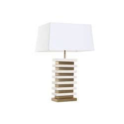 Lampada da tavolo Home ESPRIT Bianco Dorato 50 W 220 V