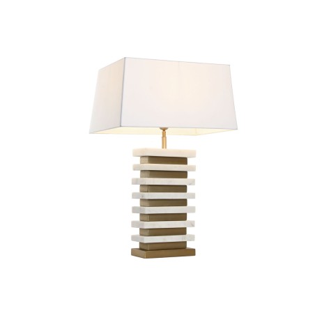 Lampada da tavolo Home ESPRIT Bianco Dorato 50 W 220 V