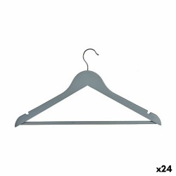 Set di Grucce Kipit CH19809-G Grigio Legno (24 Unità)