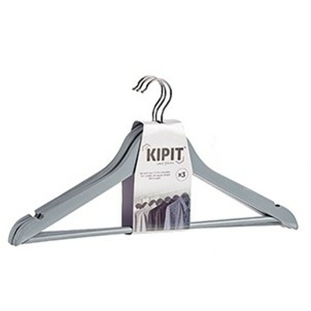 Set di Grucce Kipit CH19809-G Grigio Legno (24 Unità)