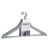 Set di Grucce Kipit CH19809-G Grigio Legno (24 Unità)