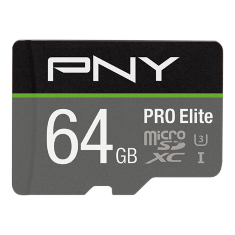 Scheda Di Memoria Micro SD con Adattatore PNY P-SDU64GV31100PRO-GE Pro Elite C10 64 GB Scheda Di Memoria Micro SD con Adattatore PNY P-SDU64GV31100PRO-GE Pro Elite C10 64 GB