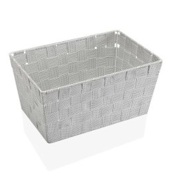 Cestino Multiuso Versa 20 x 15 x 30 cm Bianco Nero