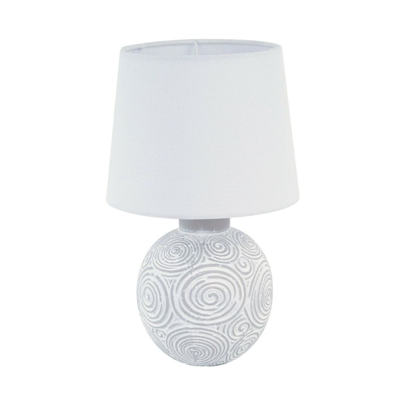 Lampada da tavolo Versa Bianco Ceramica 18 x 30 x 18 cm Lampada da tavolo Versa Bianco Ceramica 18 x 30 x 18 cm
