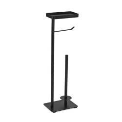 Portarotolo di Carta Igienica Versa Lilia Nero 15 x 65 x 20 cm