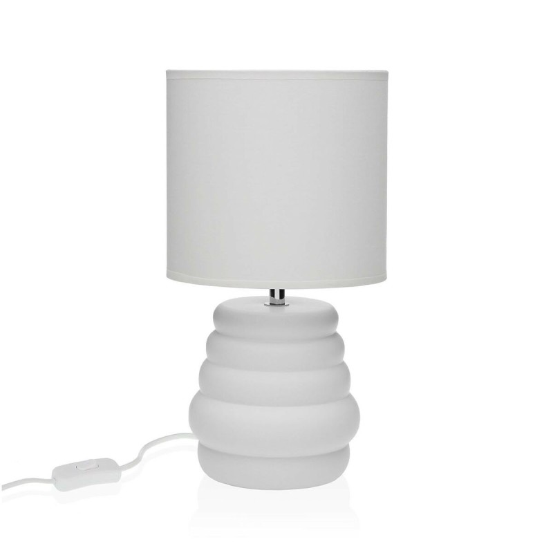 Lampada da tavolo Versa Bianco Ceramica 40 W 17 x 32,2 cm Lampada da tavolo Versa Bianco Ceramica 40 W 17 x 32,2 cm