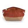 Cestino Multiuso Versa Corduroy 29 x 27 x 39 cm Terracotta