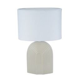 Lampada da tavolo Versa Beige Ceramica 26 x 39 cm