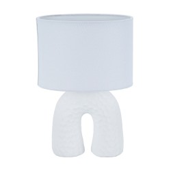 Lampada da tavolo Versa Bianco Ceramica 18 x 28 cm