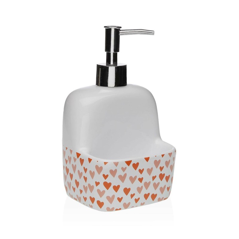 Dispenser di Sapone Versa Amore Ceramica 9,4 x 17,8 x 10,5 cm Dispenser di Sapone Versa Amore Ceramica 9,4 x 17,8 x 10,5 cm