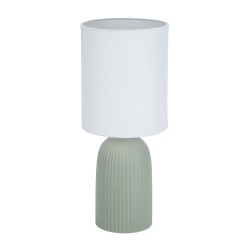 Lampada da tavolo Versa Verde Cotone Ceramica 40 W 15 x 36 cm