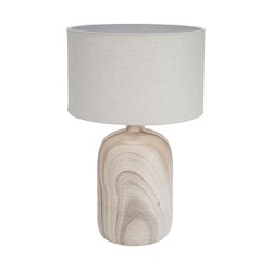 Lampada da tavolo Versa Lino Ceramica 40 W 32,5 x 52 cm Rustico