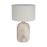 Lampada da tavolo Versa Lino Ceramica 40 W 32,5 x 52 cm Rustico