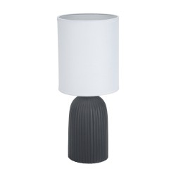 Lampada da tavolo Versa Nero Cotone Ceramica 40 W 15 x 36 cm