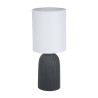 Lampada da tavolo Versa Nero Cotone Ceramica 40 W 15 x 36 cm
