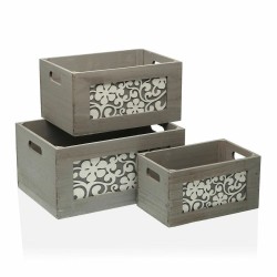 Set di Scatole per Sistemare Impilabili Versa 26 x 18 x 36 cm