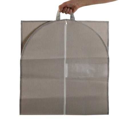 Custodia per Vestiti Versa Righe Beige 135 x 60 cm
