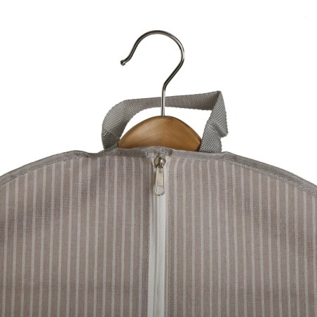 Custodia per Vestiti Versa Righe Beige 135 x 60 cm
