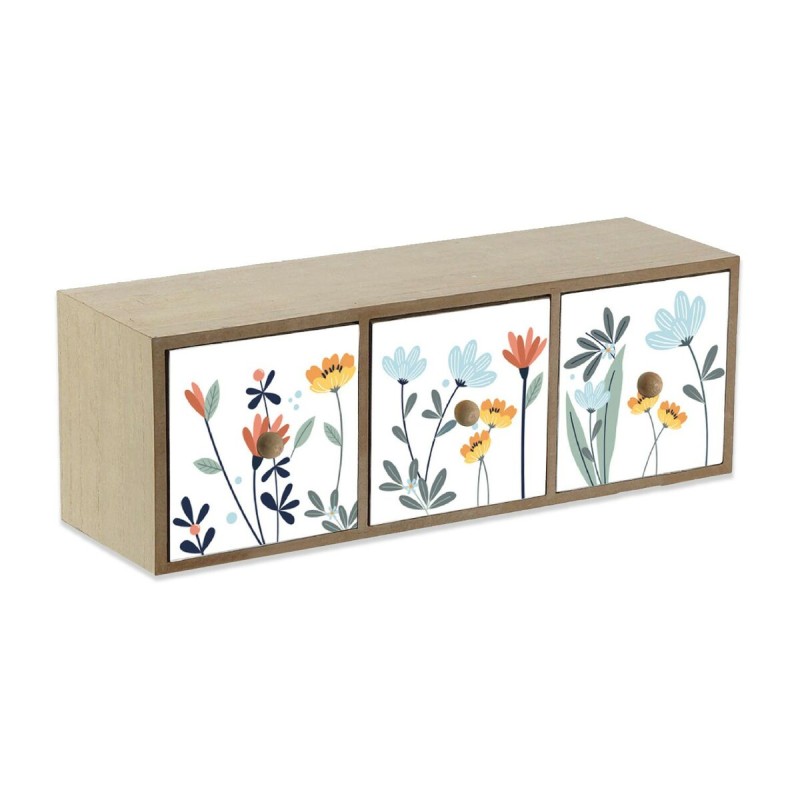 Scatola-Portagioie Versa Selene 11 x 11 x 33 cm Legno MDF Scatola-Portagioie Versa Selene 11 x 11 x 33 cm Legno MDF