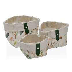 Set di Cestini Versa Sansa 14 x 14 x 14 cm Quadrato