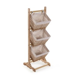 Scaffale da Bagno Versa Nadir Marrone 35 x 102 x 35 cm