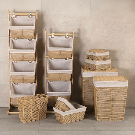 Scaffale da Bagno Versa Zenit Marrone 35 x 102 x 35 cm