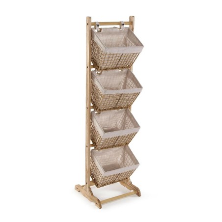 Scaffale da Bagno Versa Nadir Marrone 35 x 125 x 35 cm