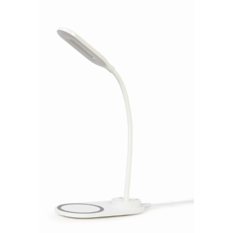 Lampada da scrivania GEMBIRD TA-WPC10-LED-01-W Bianco Lampada da scrivania GEMBIRD TA-WPC10-LED-01-W Bianco