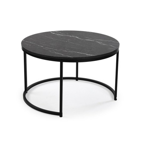 Set di 2 tavoli Versa Aurea 48 x 48 x 42 cm 80 x 80 x 48 cm