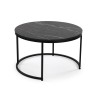Set di 2 tavoli Versa Aurea 48 x 48 x 42 cm 80 x 80 x 48 cm