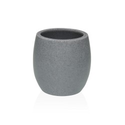 Portaspazzolini da Denti Versa Luvo Grigio Resina 7,5 x 11,1 x 7,5 cm